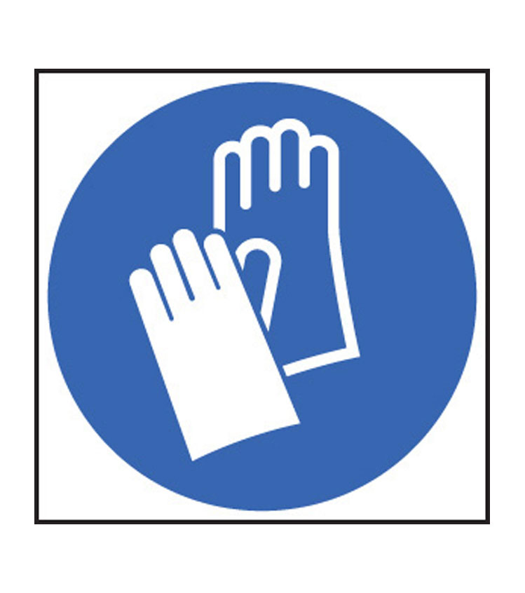 Hand Protection Symbol Sign | PPE Signs | Safety Signs |