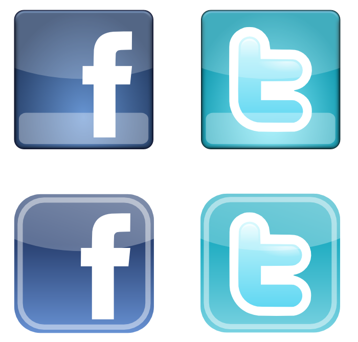 Facebook Twitter Icon Clipart