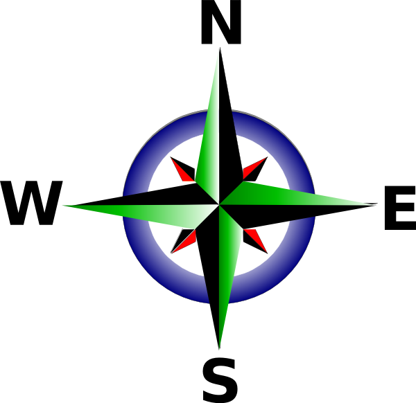 Clipart compass direction