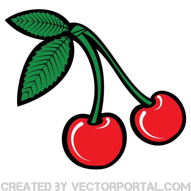 Cherry Clip Art Free Vector | 123Freevectors