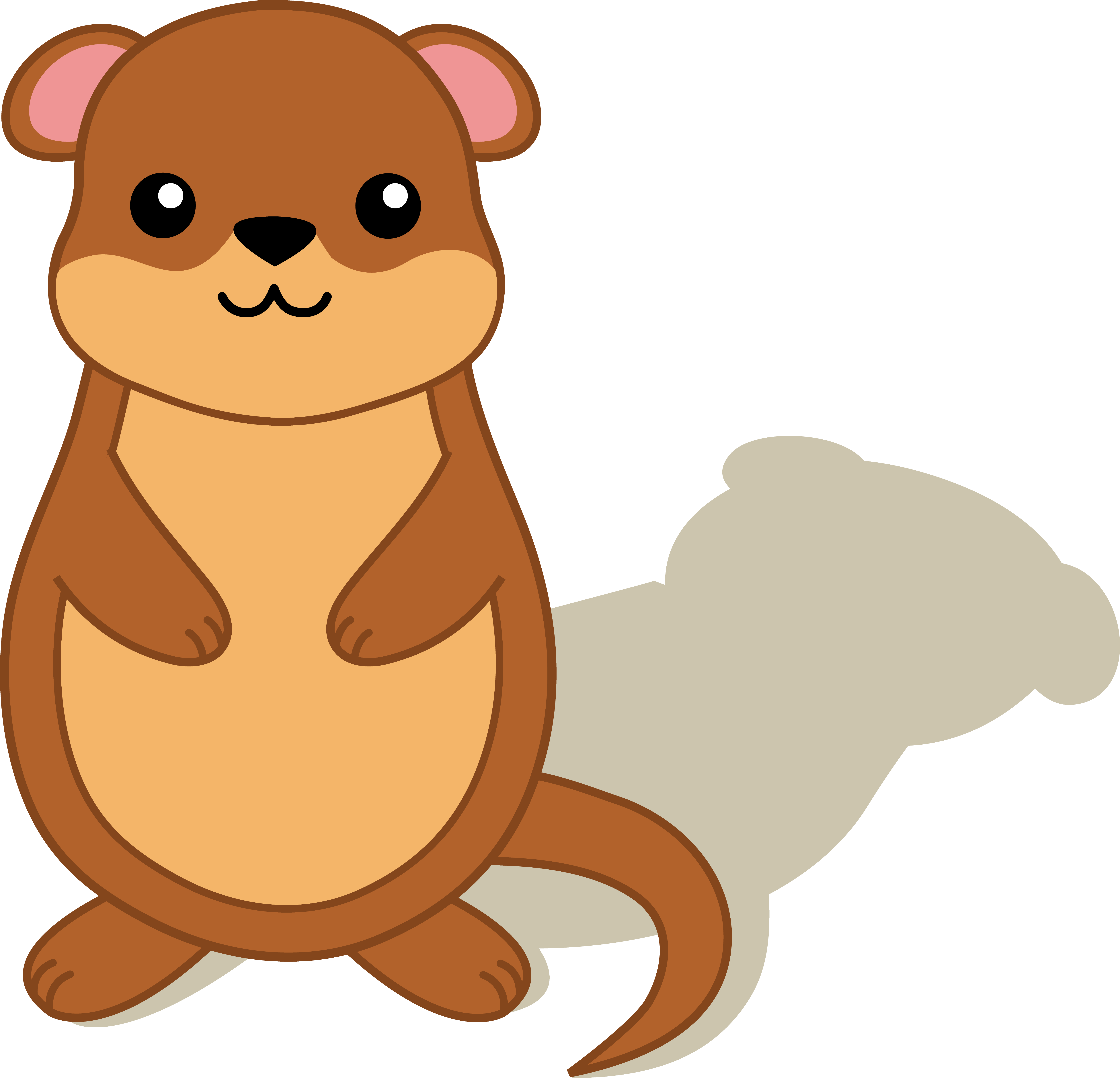 Groundhog shadow clipart