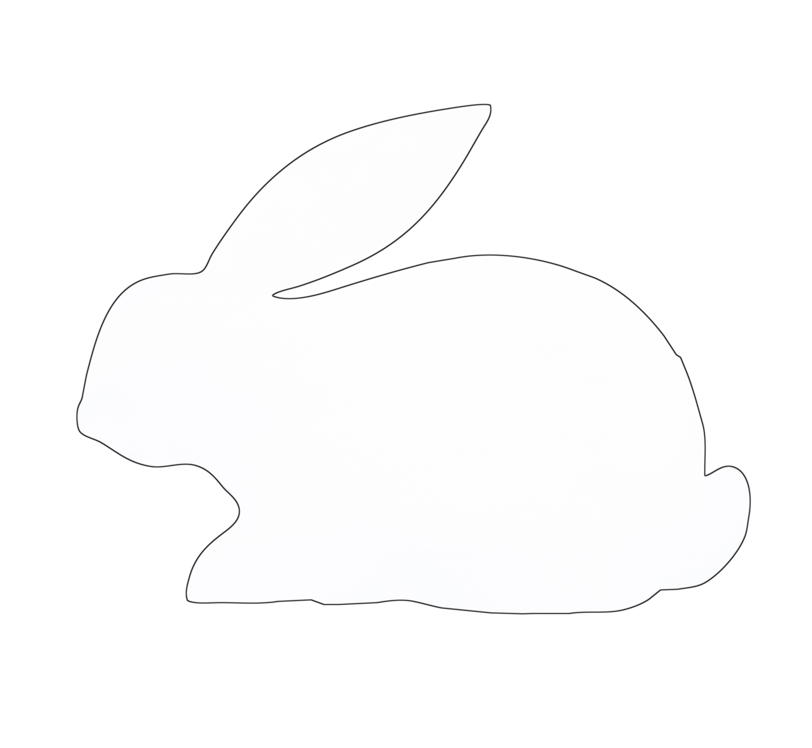 Bunny Outline Template ClipArt Best
