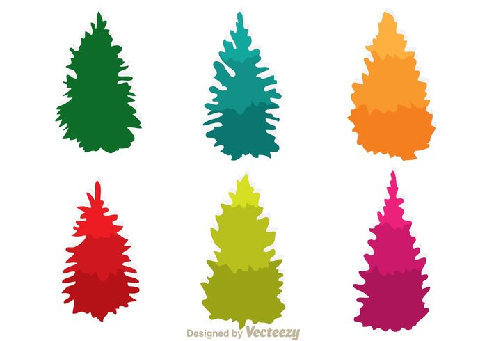 Colorful Cedar Trees icons - Download Free Vector Art, Stock ...