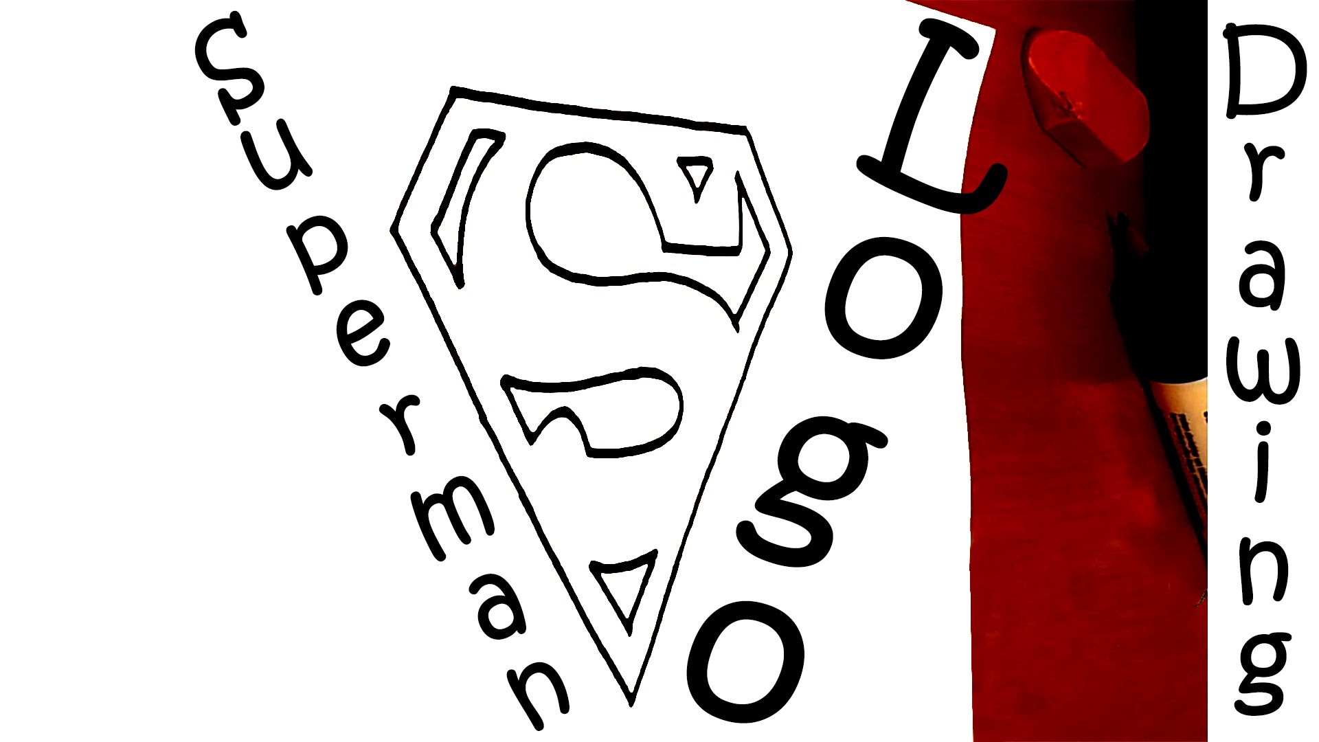 How to Draw Superman Logo EASY on paper - for kids | #MrUsegoodART ...