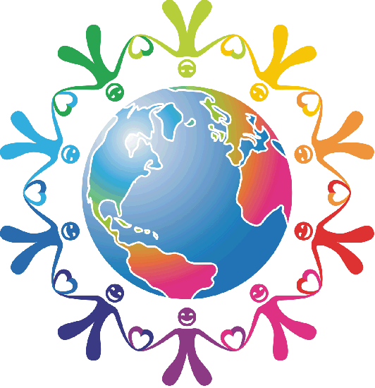 People holding hands around the world clipart - ClipartFox