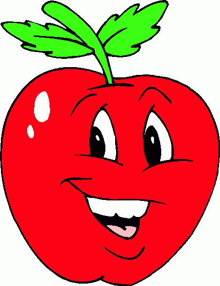 Cartoon apple clipart free