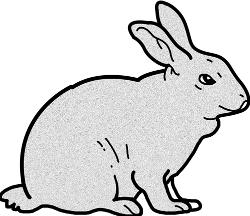 Bunny white rabbit clip art at vector clip art 2 clipartcow ...