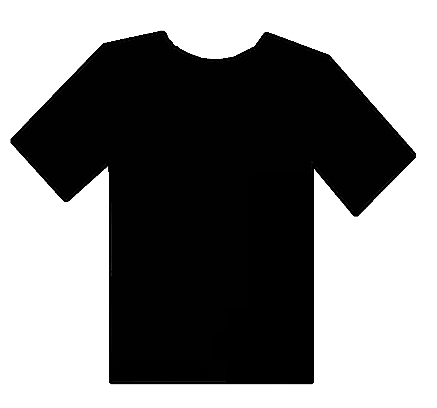 A Blank Black T Shirt Design - ClipArt Best