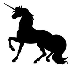 Unicorn silhouette clip art