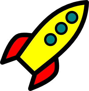 Moving Animated Rocket Clipart