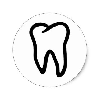 Tooth Logo Stickers | Zazzle