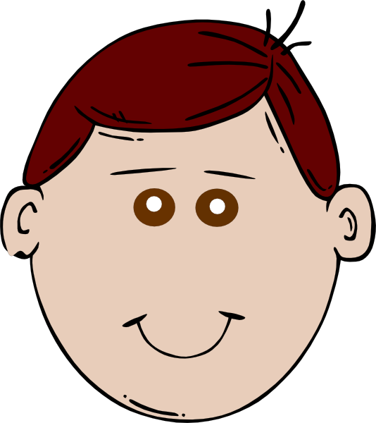 Baby with brown eyes clipart