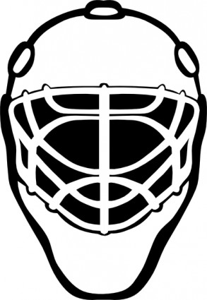 Goalie Mask Simple Outline clip art Vector clip art - Free vector ...