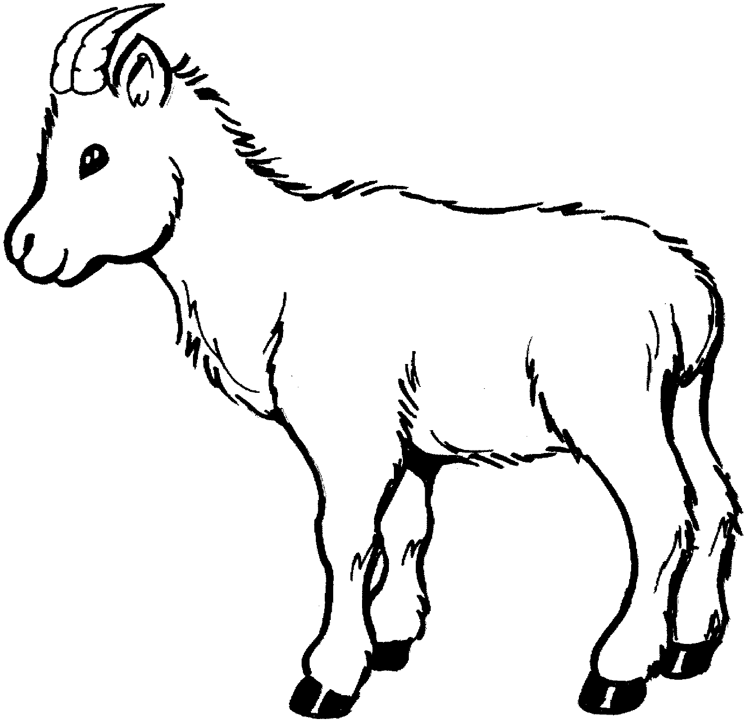 g for goat coloring pages - photo #14