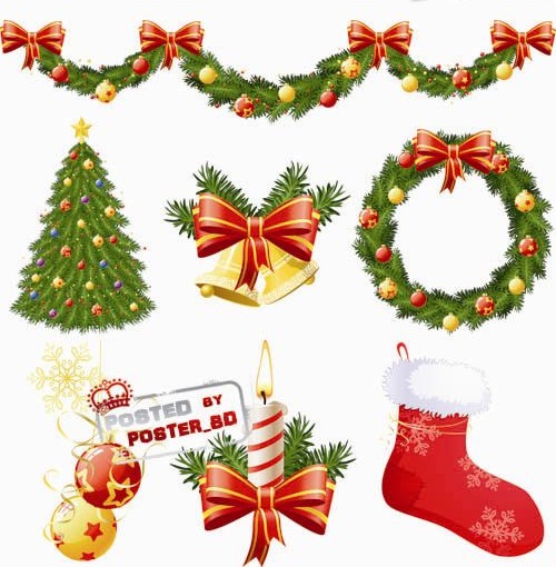 christmas clipart vector free - photo #5