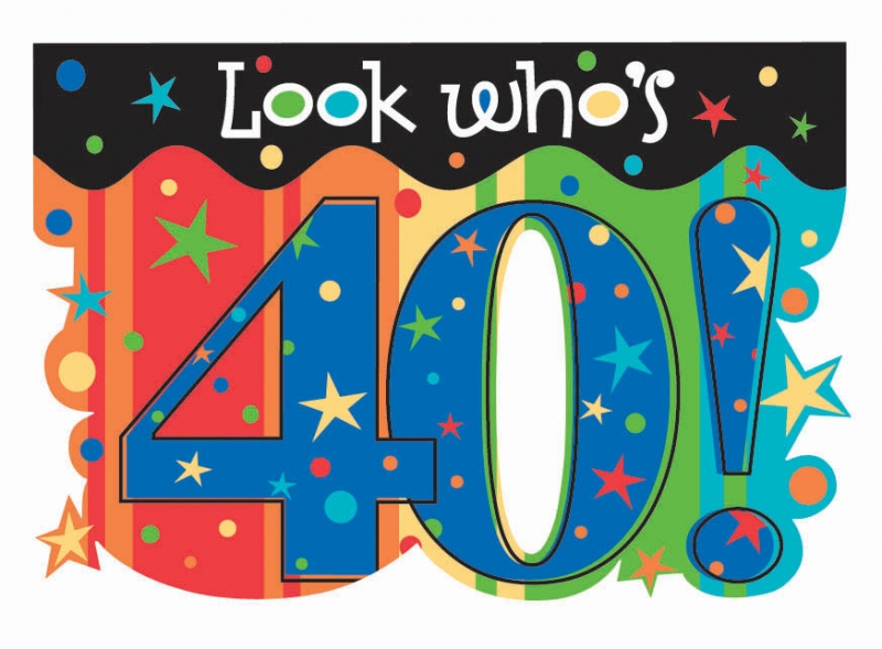 Free 40th Birthday Clipart ClipArt Best