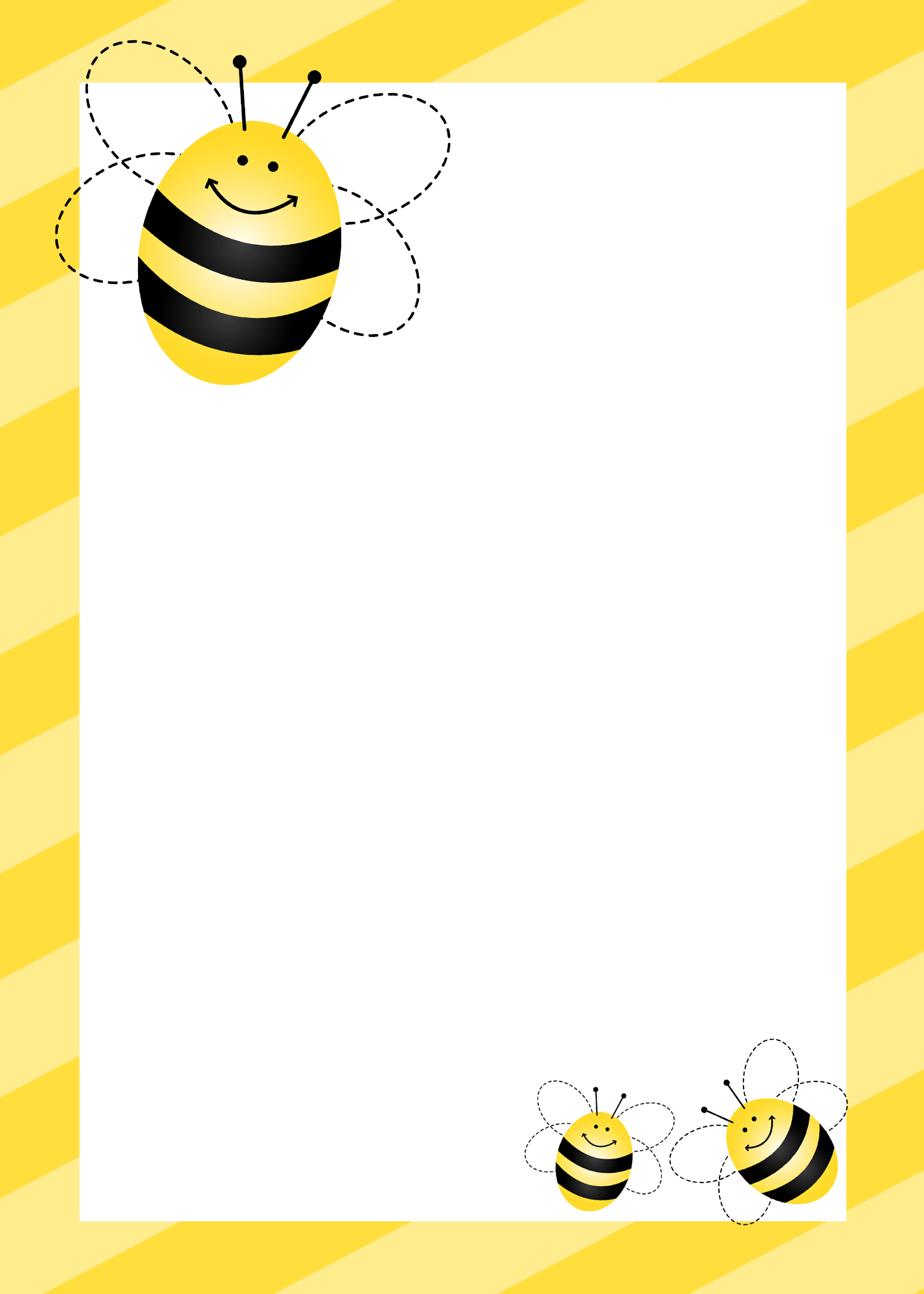 free bee clipart borders - photo #2