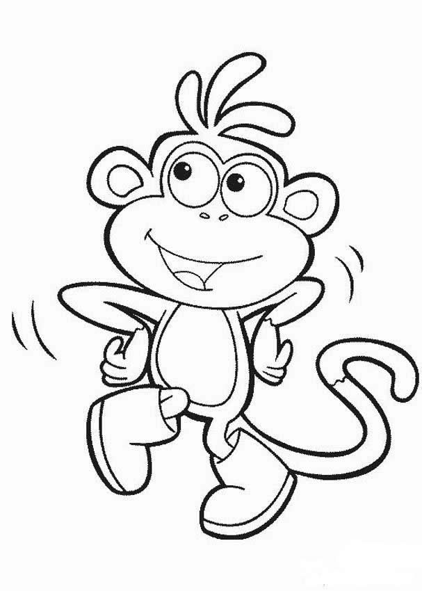 Cute Baby Monkey Coloring Pages - AZ Coloring Pages