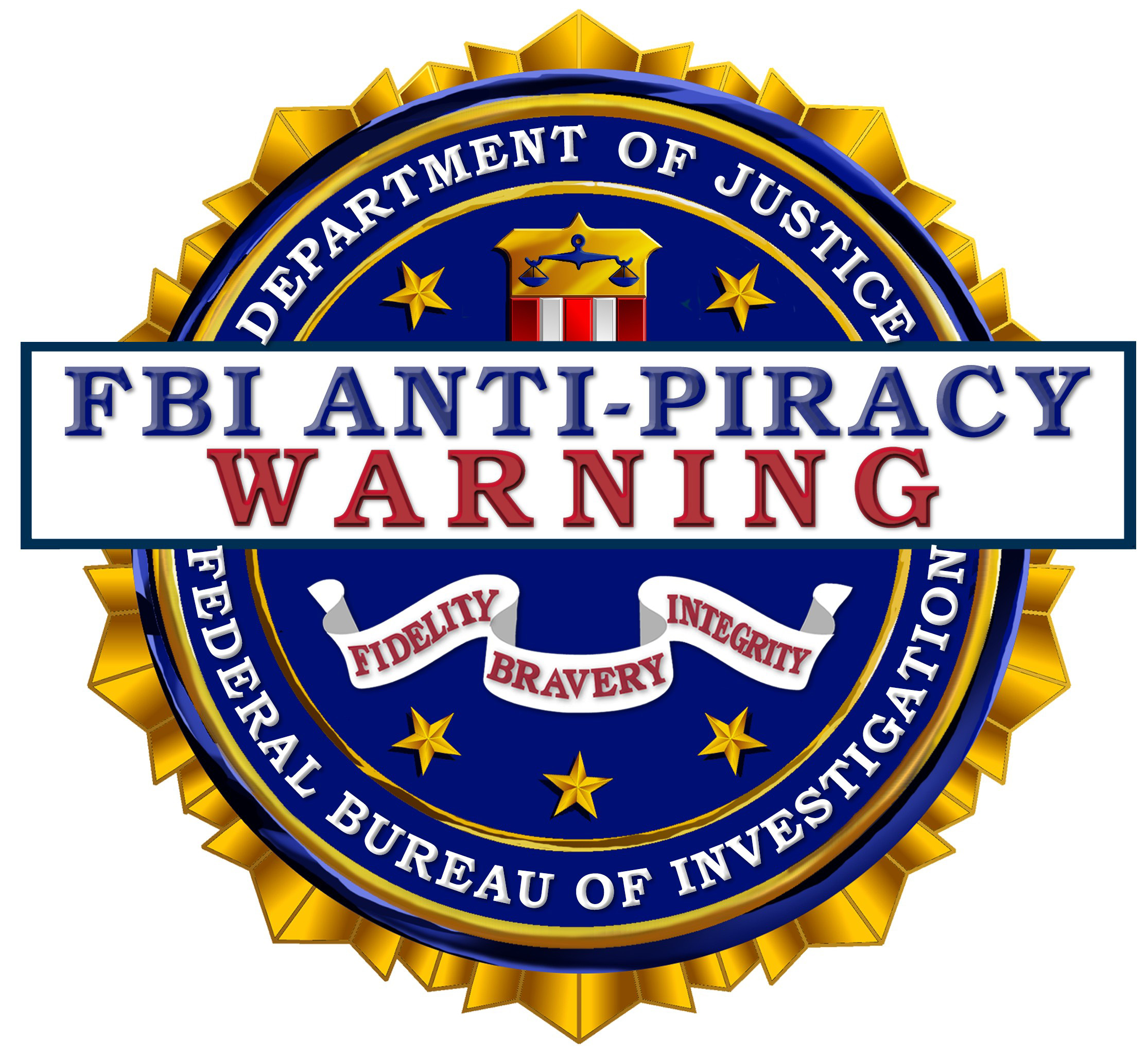 fbi company logo anti-piracy warning department of justice HD ...