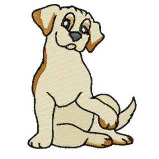 Pix For > Yellow Lab Cartoon Clip Art