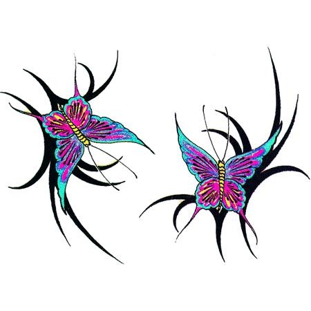 The Tribal Tattoo Women: Butterflies Tattoos Design