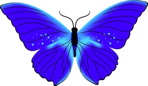 Blue Butterfly - ClipArt Best