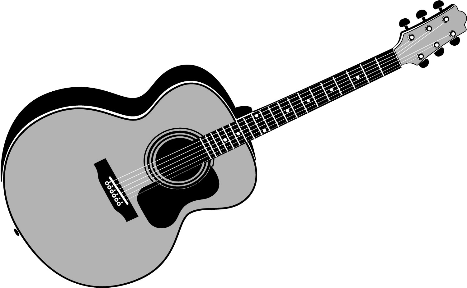 Acoustic Guitar Clip Art - Tumundografico