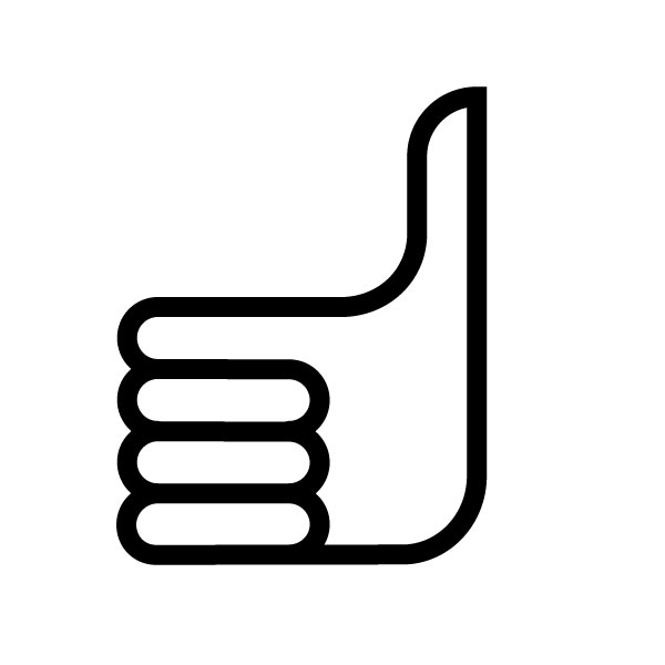 Thumbs Up Text Symbol - ClipArt Best