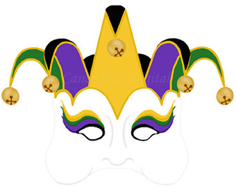 Mardi Gras Clip Art Mask Free Vector - Free ...