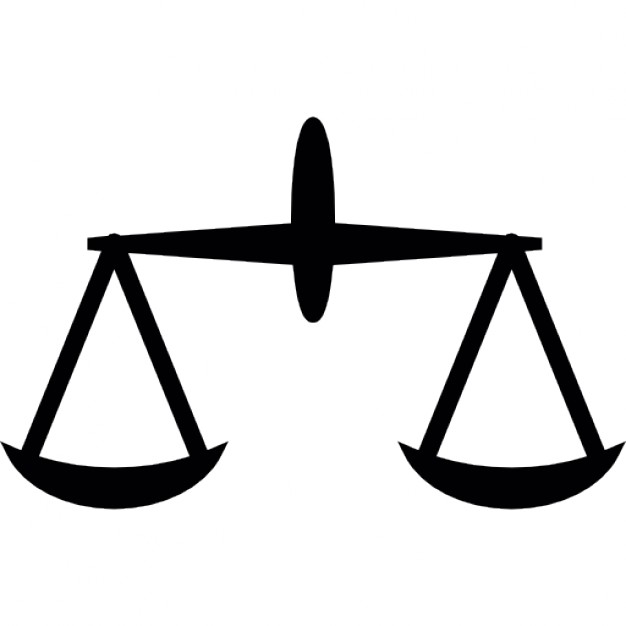 Libra justice balanced scale symbol Icons | Free Download