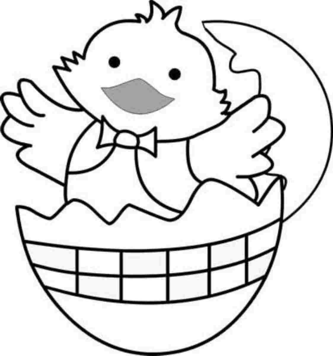 happy easter chick coloring pages - photo #28