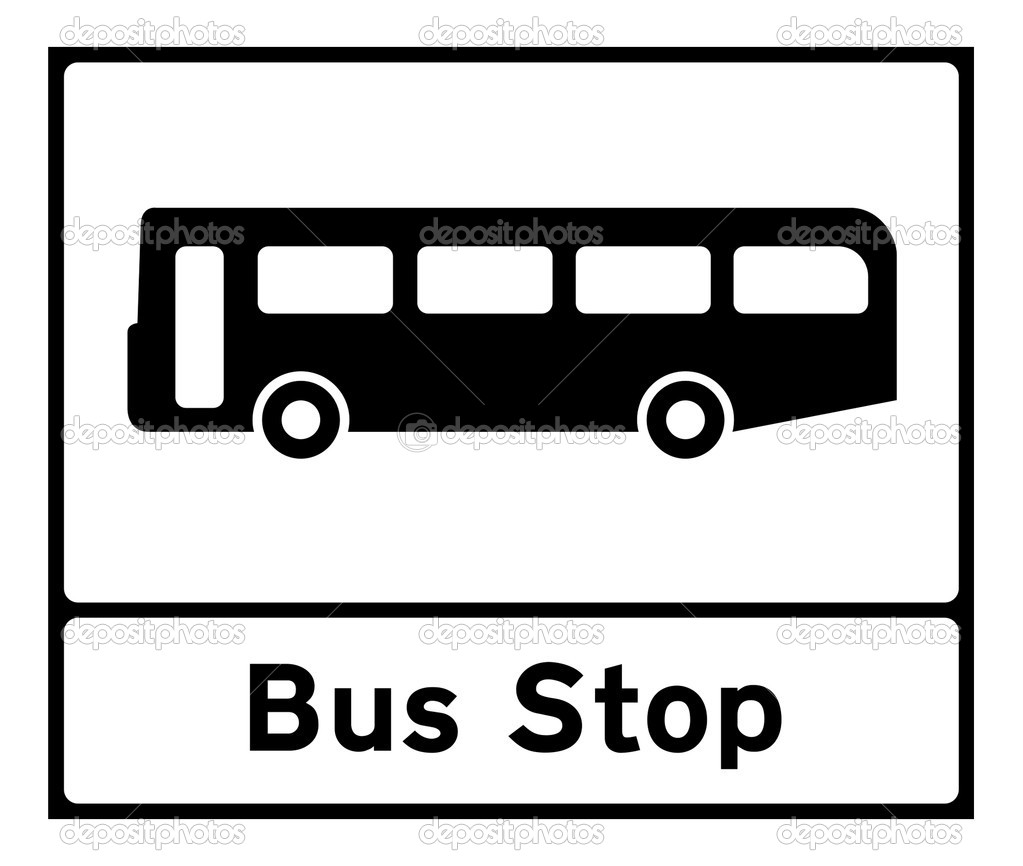 clipart bus stop - photo #40