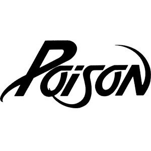 Shop Retro Active - Poison Logo Window Rub On Sticker - Polyvore