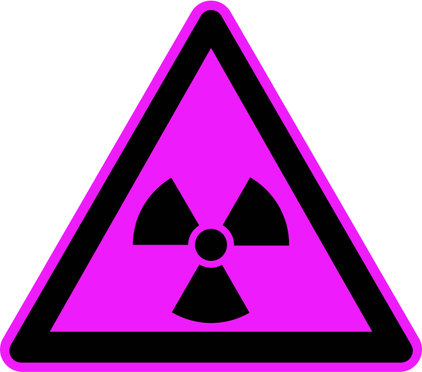 radioactive hazard sign - vector Clip Art