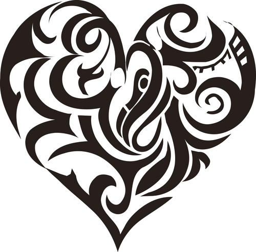 Tumblr Tribal Heart Tattoos For Women 2015