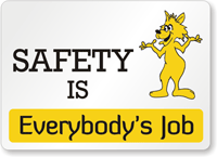 Cartoon Safety Signs - Lowest Prices Assured