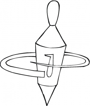 Spinning Dreidel coloring page | Super Coloring