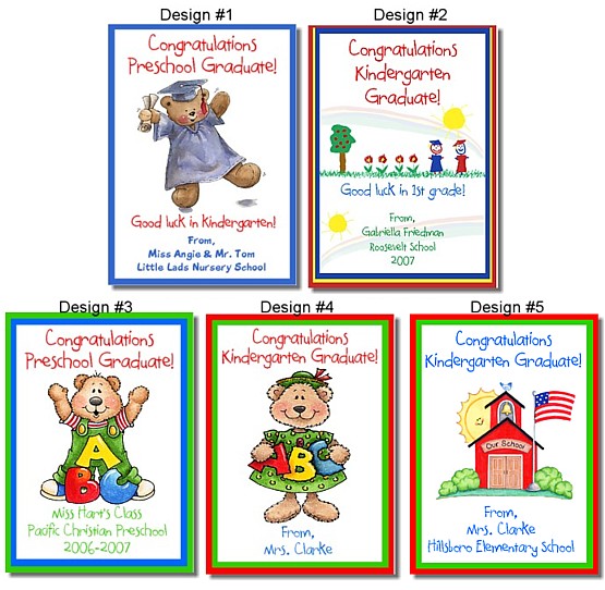 Kindergarten Preschool Graduation Crayon Box Labels Favors