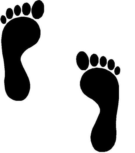footprint cut out template
