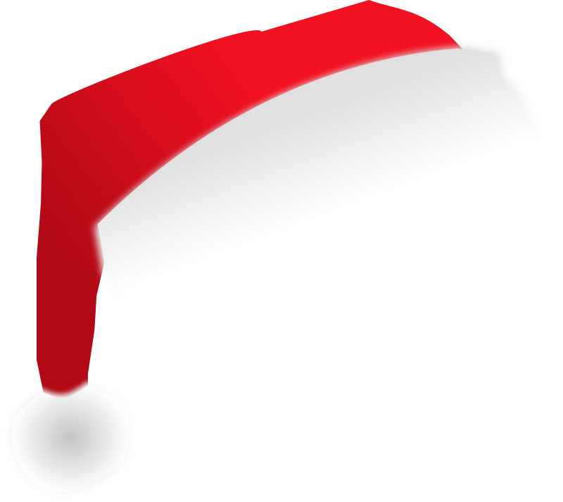 Clipart - Santa's hat - Bonnet du Père Noël