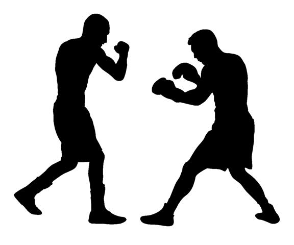 Boxing Silhouette 1 Decal Sticker