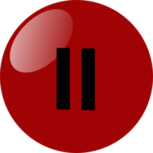 Pause Button Dark Red Clip Art - vector clip art ...