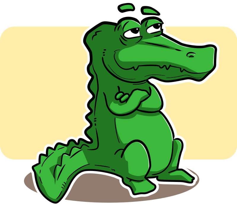 Free alligator clip art