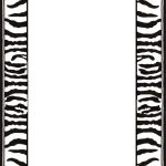 Free Printable Zebra Paper Borders