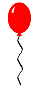 Single balloon clipart