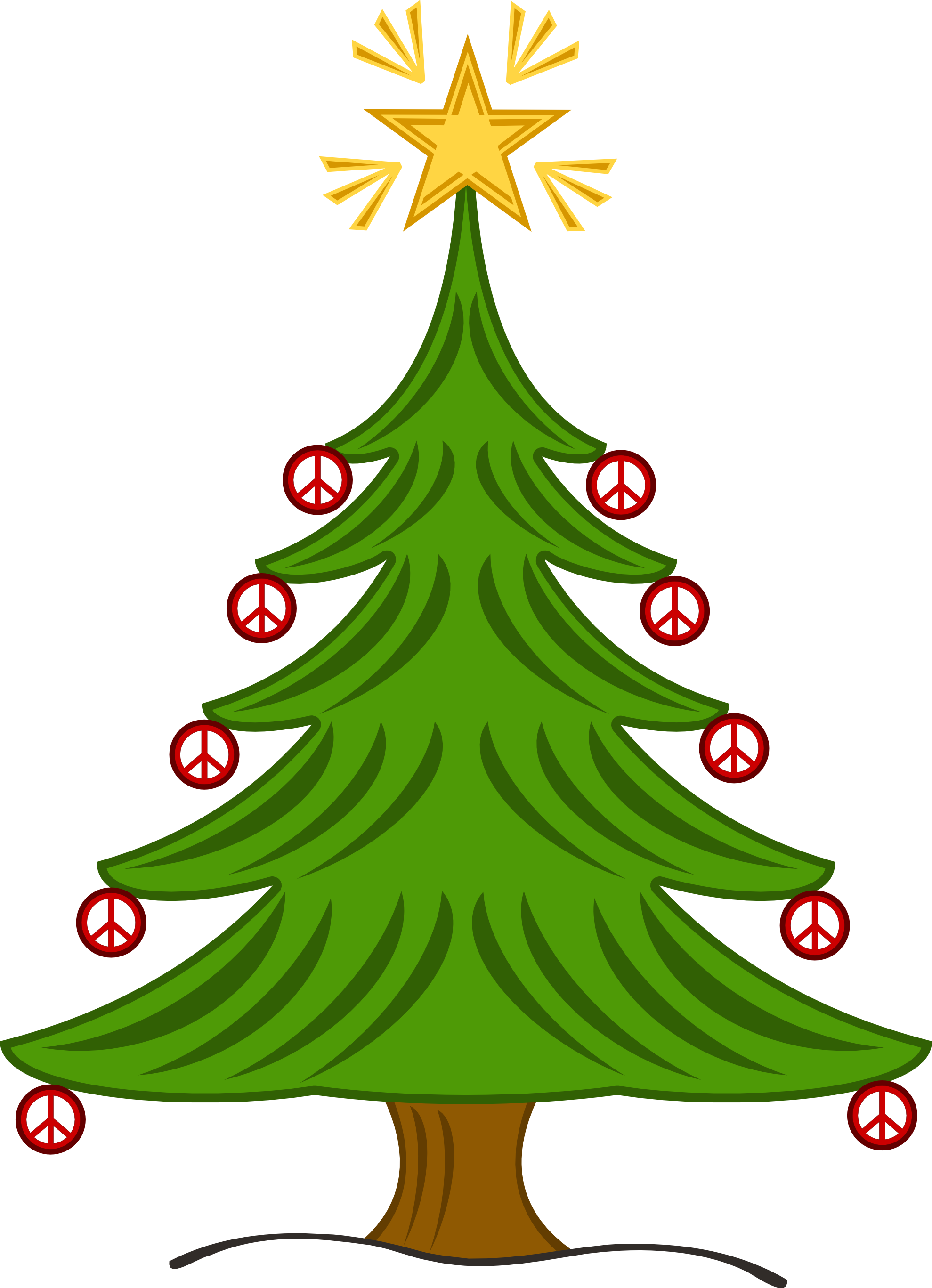 Christmas Tree Logo Clip Art