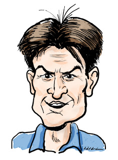 The Dancing Moose: A chance to do a Charlie Sheen caricature