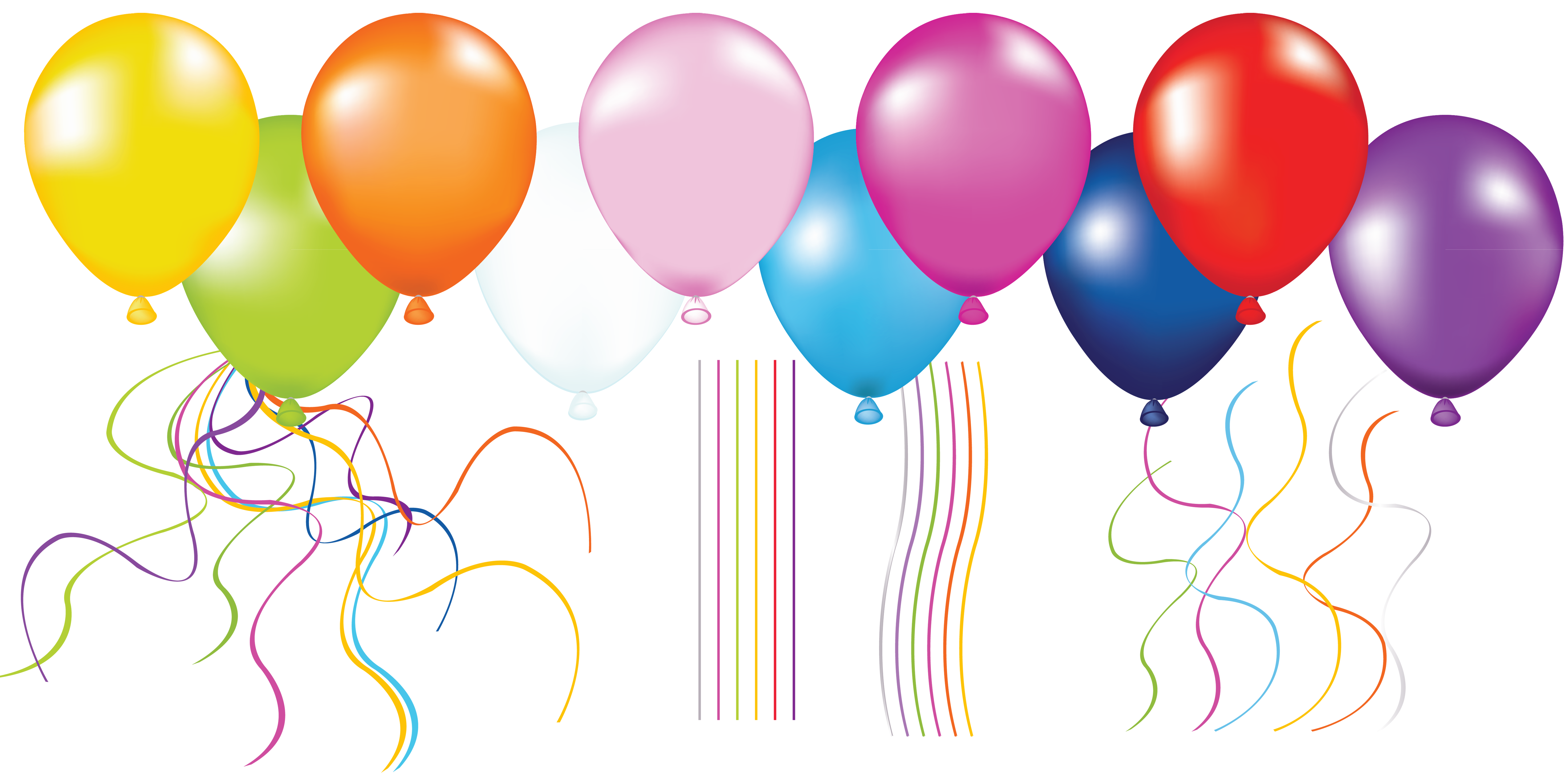Large Balloons Transparent Clipart
