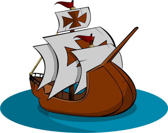 Free Old Wooden Ship Clip Art