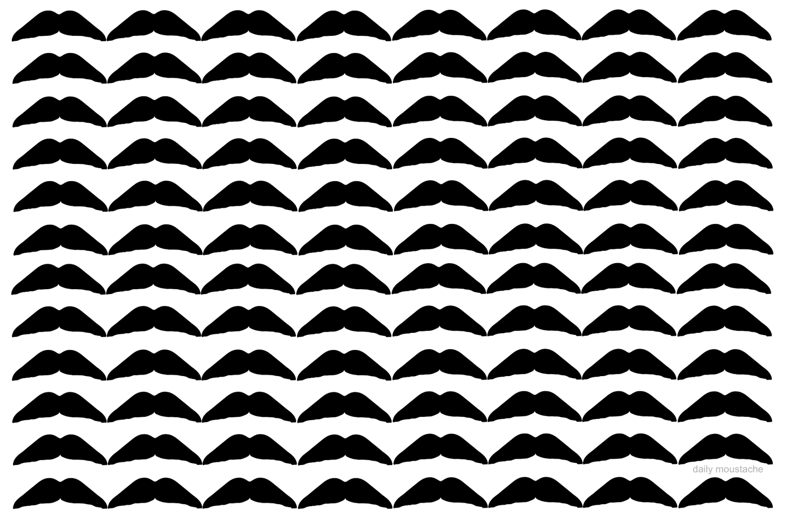 Moustache Chevron Pattern